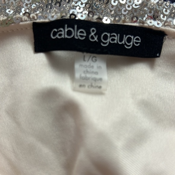 CABLE & GAUGE sequin cardigan - Picture 3 of 5